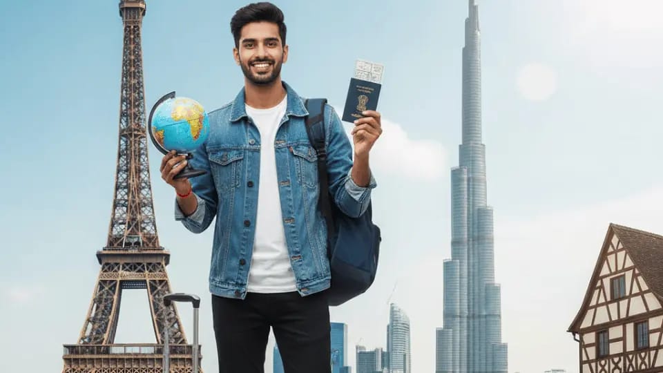 Indian student considering study destinations in Europe and Asia