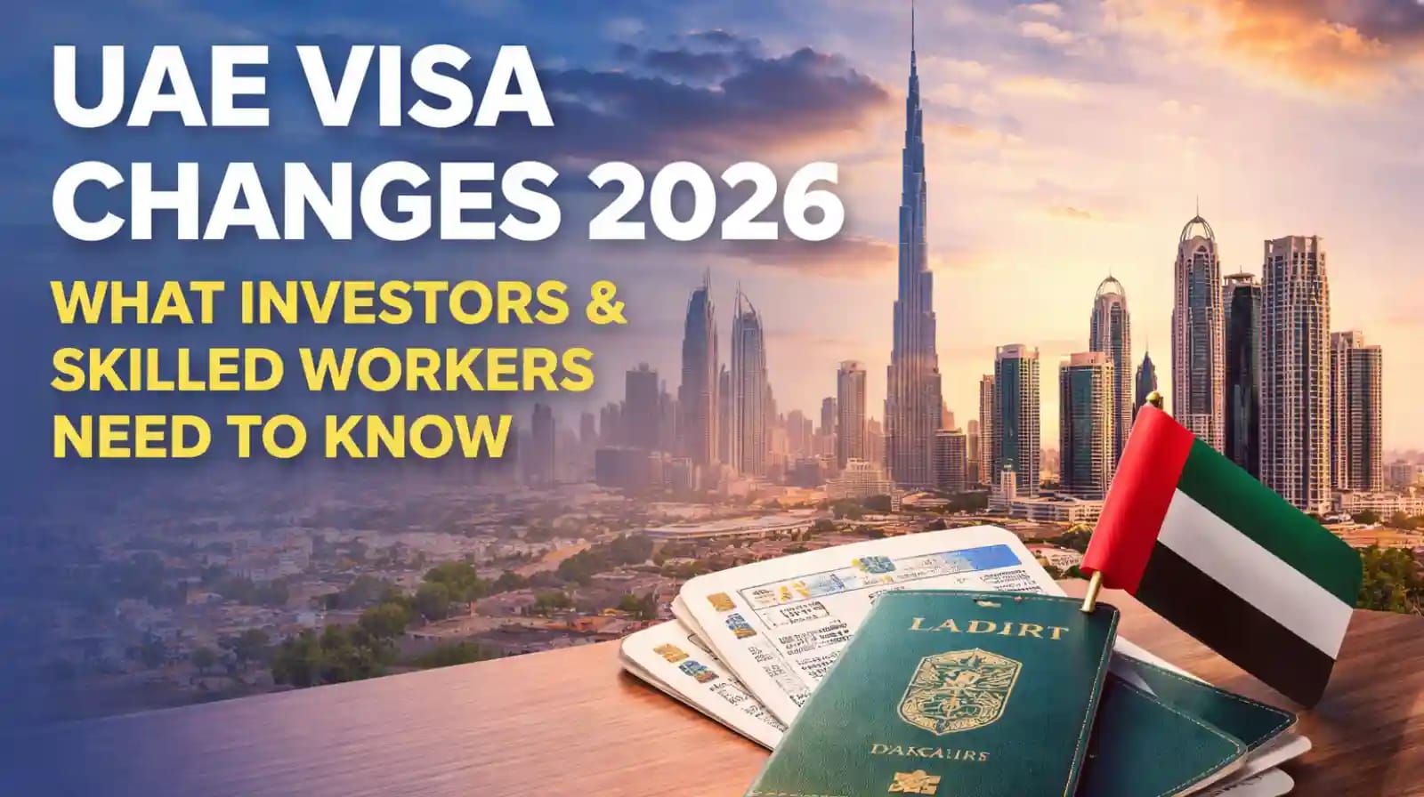 UAE 2026 visa updates for investors and skilled workers